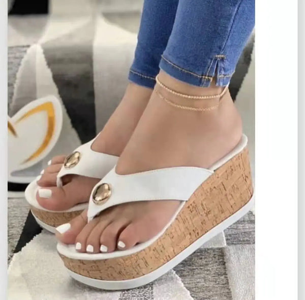 Women's Wedge Heel Flip Flop Sandals