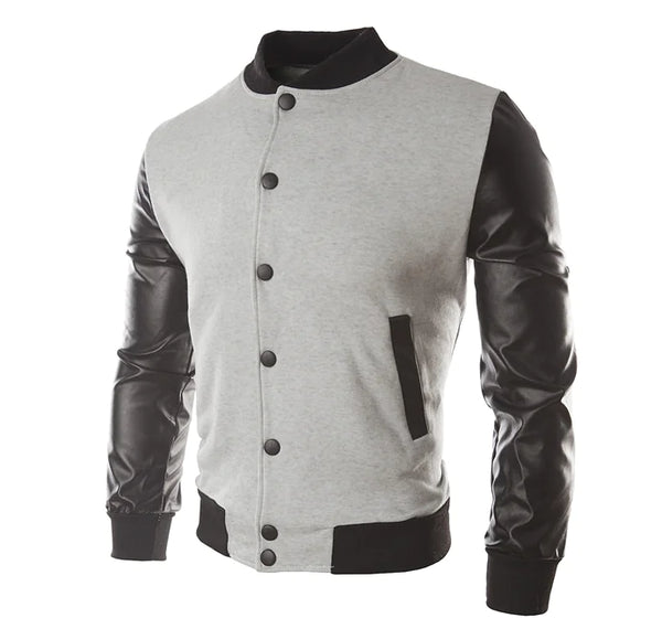 Plus Size Baseball Jacket for Men