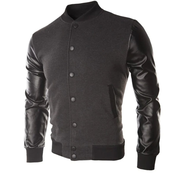 Plus Size Baseball Jacket for Men