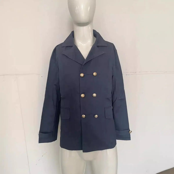 2023 Men's Casual Fashion Solid Color Cardigan Coat