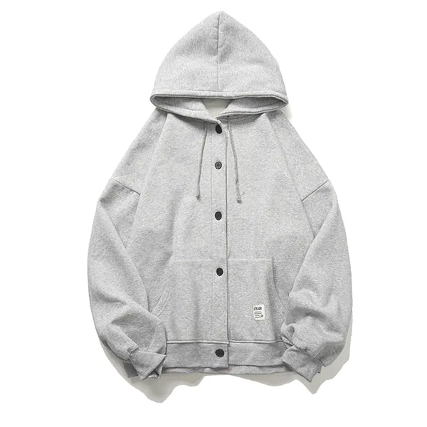 Men's Casual Hooded Jacket - Loose Baseball Coat