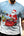 Christmas Print Casual Men's Polyester T-Shirt