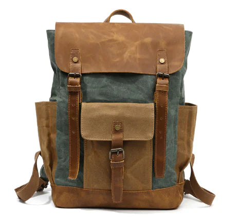 Military Canvas Backpack for Outdoor Travel