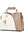 I IHAYNER Ladies Leather Handbags Colorblock Purses Top Handle Crossbody Bags for Women Satchel Shoulder Bag for College Work (Khaki-1)
