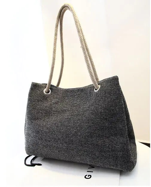 Summer Beach Women's Bag - Cotton Linen Tote Bag