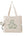 Portable Canvas Print Handbag for Outings with Pets