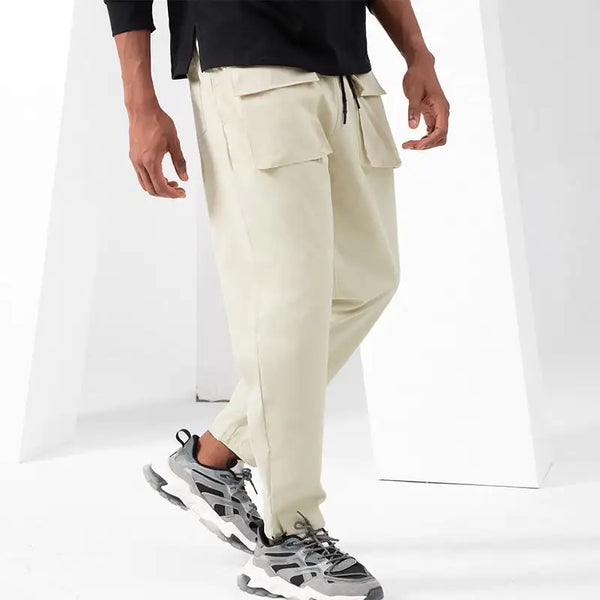 Men's Casual Large Size Quick Drape Straight Pants
