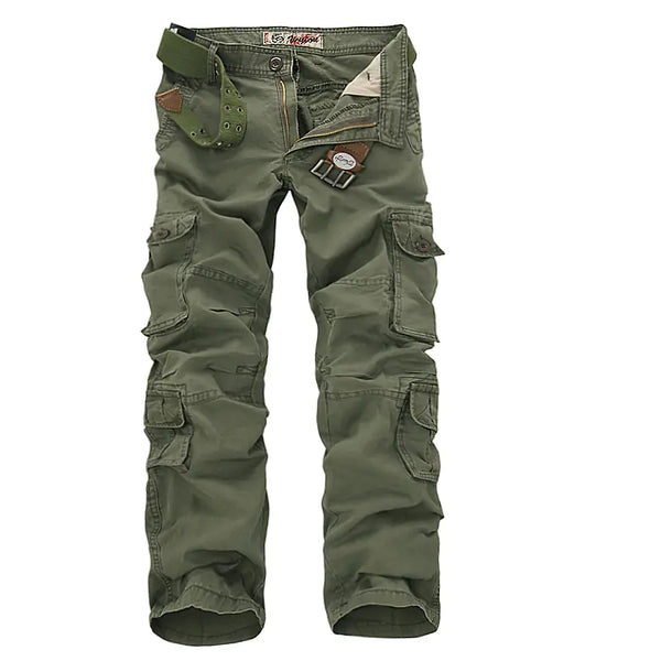 Men's Baggy Military Cargo Pants with Multi Pockets