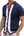 Men's Casual Color Block Knitted Polo Shirt SY0008