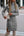Solid Color Split Twist Mid-Length Women's Sweater Skirt