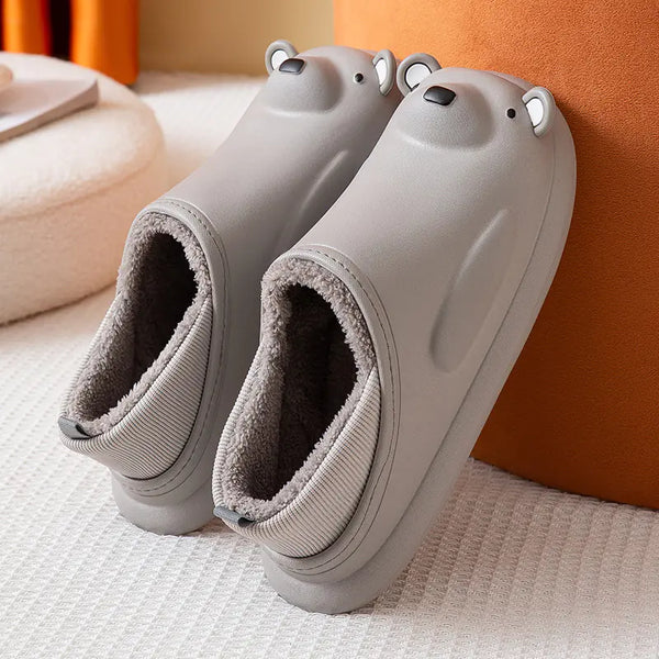 Waterproof Cotton Slippers Bag with Thick-soled Cartoon