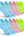 YESGG Running Socks for Women - Running Socks Men Compression Socks for Women Sports Ankle Socks Men Hiking Ankle Socks for Women Blue Green Pink S