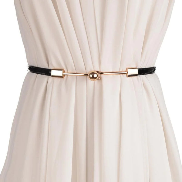Women's Bright Leather Fashion Belt