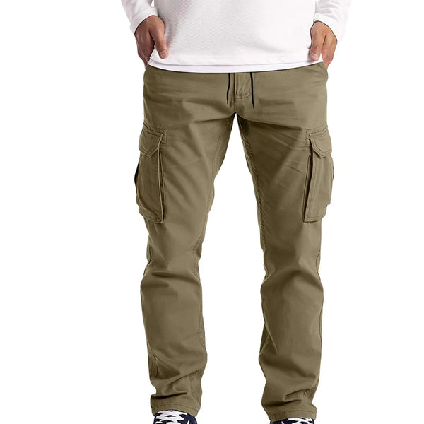 Men's Casual Loose Straight Leg Cotton Pants