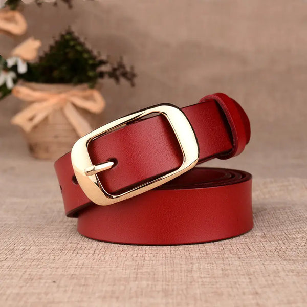 Genuine Leather Decorative Women's Belt