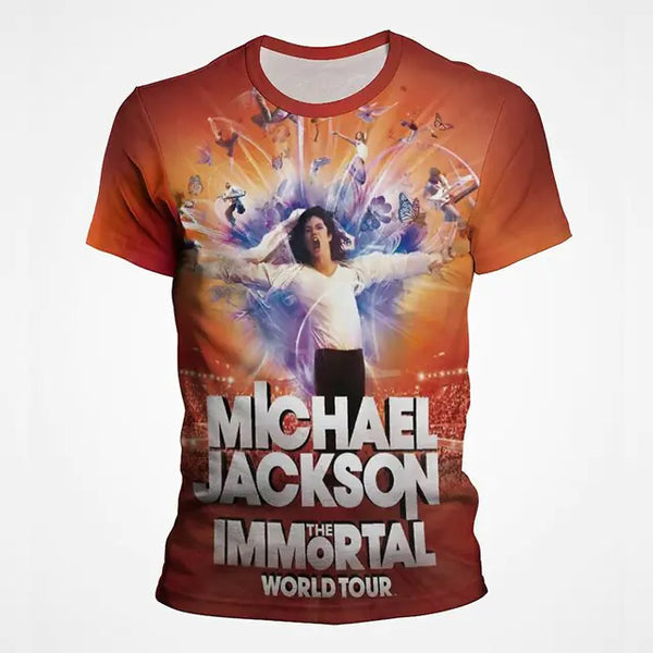Michael Jackson 3D Print Polyester Men's T-Shirt