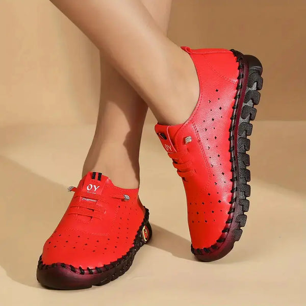 Women's Retro Oxford Leather Shoes with Soft Sole