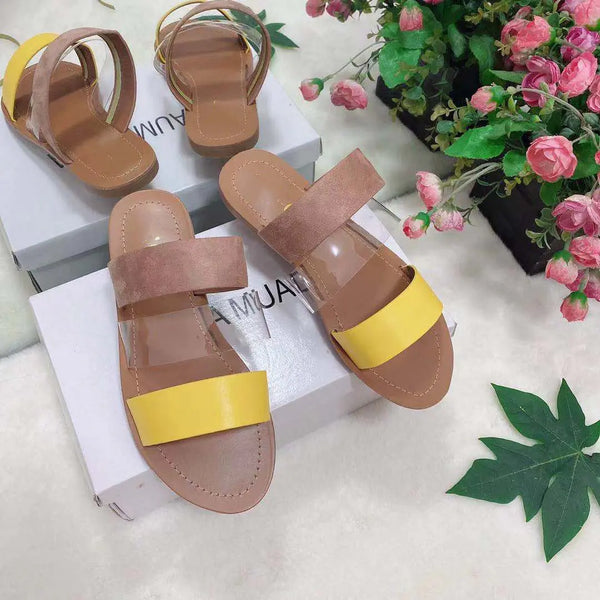 Fashionable Flat Slippers - European and American Style