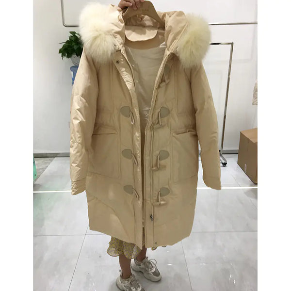 2020 Autumn Winter Women's Hooded Down Jacket