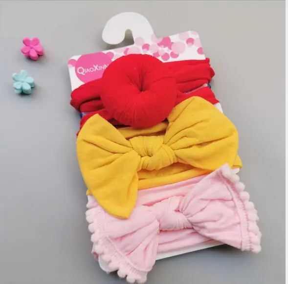Bow Elastic Nylon Baby Hair Band Fashion Decoration