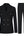 Mens 2 Pieces Suit Slim Fit Double Breasted Suit Jacket Elegant Prom Wedding Blazer Pants Set Black……
