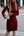 Solid Color Split Twist Mid-Length Women's Sweater Skirt