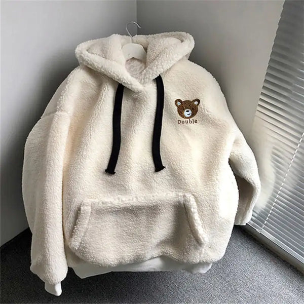 Hooded Women's Lamb Wool Sweater