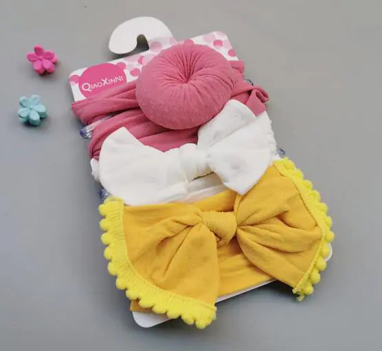 Bow Elastic Nylon Baby Hair Band Fashion Decoration