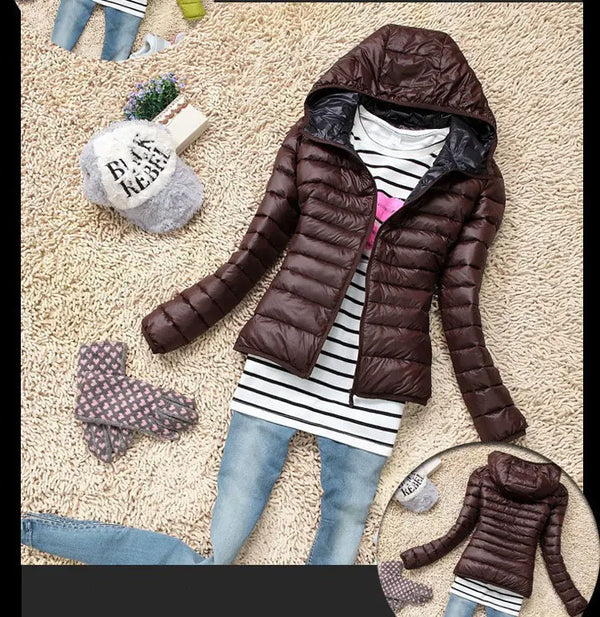 2020 Women's Autumn Winter Hooded Cotton Jacket