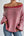 Women's Off-Shoulder Color Block Sweater