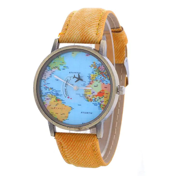 Denim Fabric Women's Watch