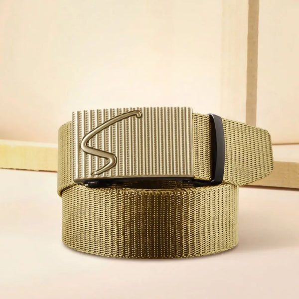 Men's Nylon Automatic Buckle Canvas Belt - New Trend
