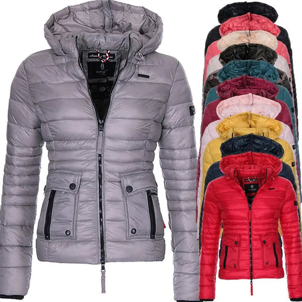 Women's Winter Red Motorcycle Jacket