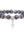 Black Agate and Volcanic Rock Beads Bracelet
