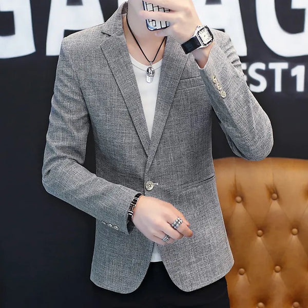 Men's Casual Slim Fit Fashion Suit Coat