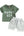 Amnnchya Daddys Boy Baby Clothes Dads Little Dude Short Sleeve Shirts and Drawstring Shorts Toddler Summer Cute Outfit (Green Boy12-18 Months)