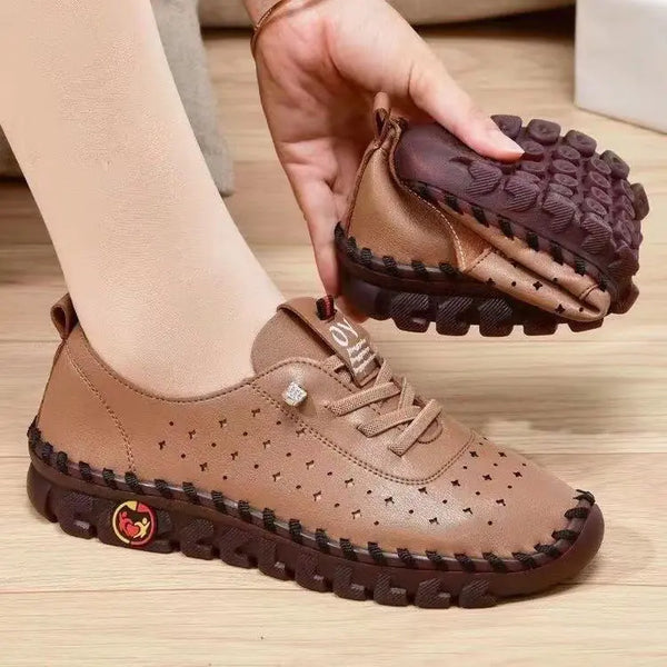 Women's Retro Oxford Leather Shoes with Soft Sole