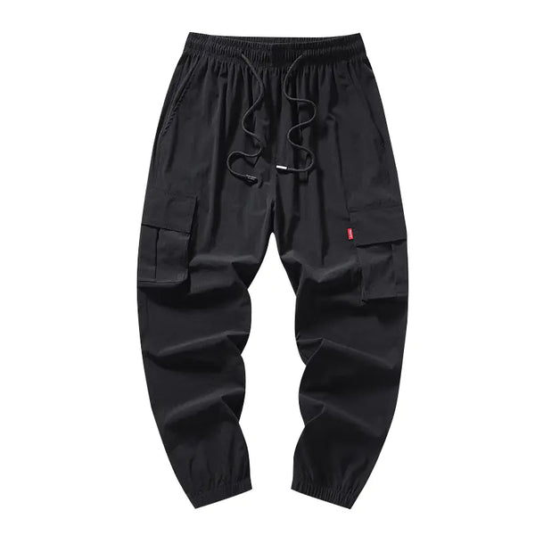 Men's Casual Windbreaker Pants with Multiple Pockets