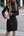 Solid Color Split Twist Mid-Length Women's Sweater Skirt