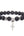 Black Agate and Volcanic Rock Beads Bracelet