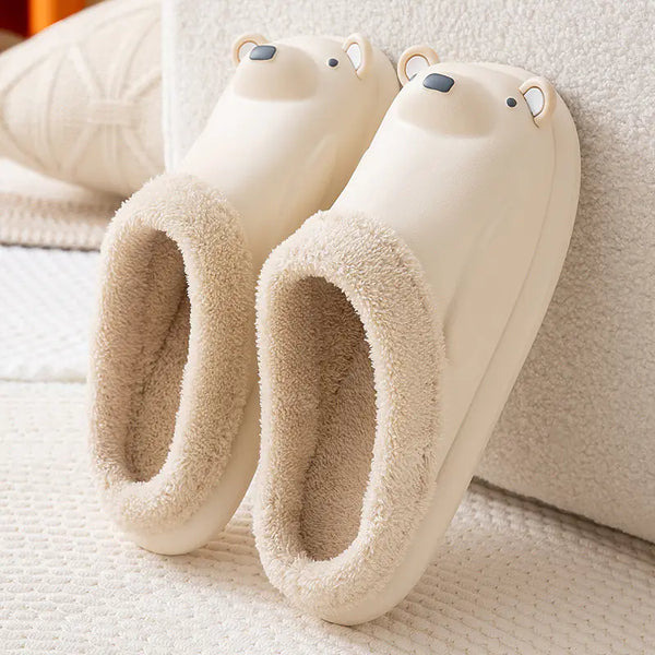 Waterproof Cotton Slippers Bag with Thick-soled Cartoon