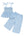 VISGOGO Infant Baby Toddler Girls Clothes Solid Color Sleeveless Camisole Linen Pants Set Baby Summer Outfits (Plaid-Blue 9-12 Months)