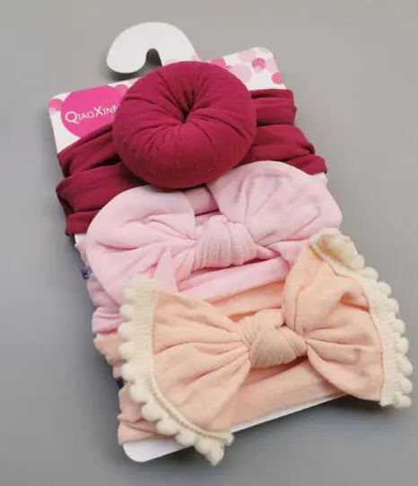 Bow Elastic Nylon Baby Hair Band Fashion Decoration