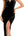 Ababalaya Womens Luxurious Velvet Long Bridesmaid Dresses Formal Dresses for Winter/Fall Wedding Black M