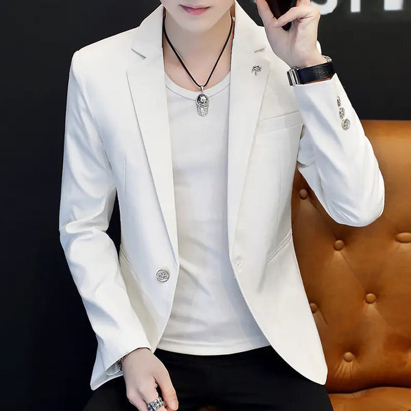 Men's Casual Slim Fit Fashion Suit Coat
