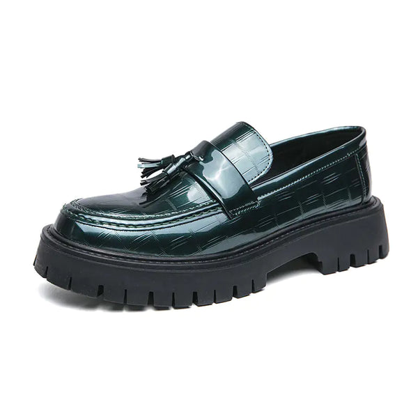 Men's Big Toe Platform Leather Shoes