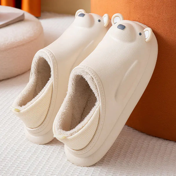 Waterproof Cotton Slippers Bag with Thick-soled Cartoon