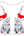 WEVENI Cute Acrylic Christmas Cat Earrings Dangle Drop Charm Pet Jewelry For Women Gift (Cat V)