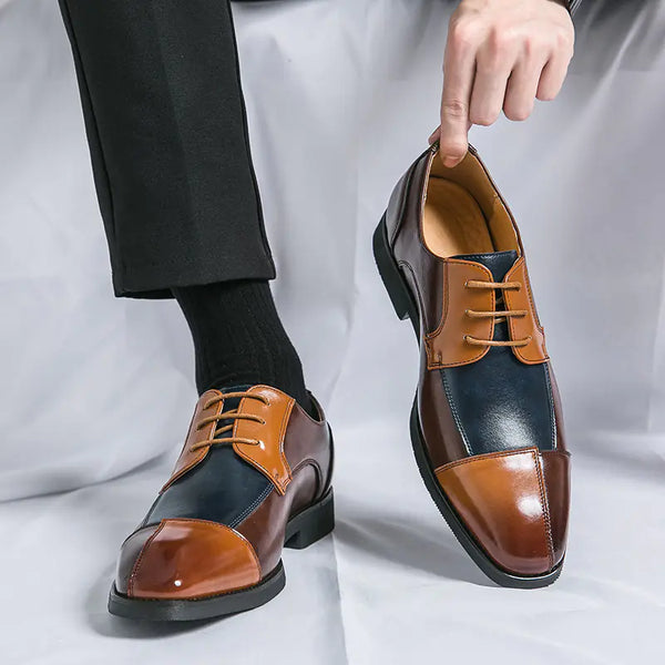 Color Matching Leather Shoes for Business Formal Wear
