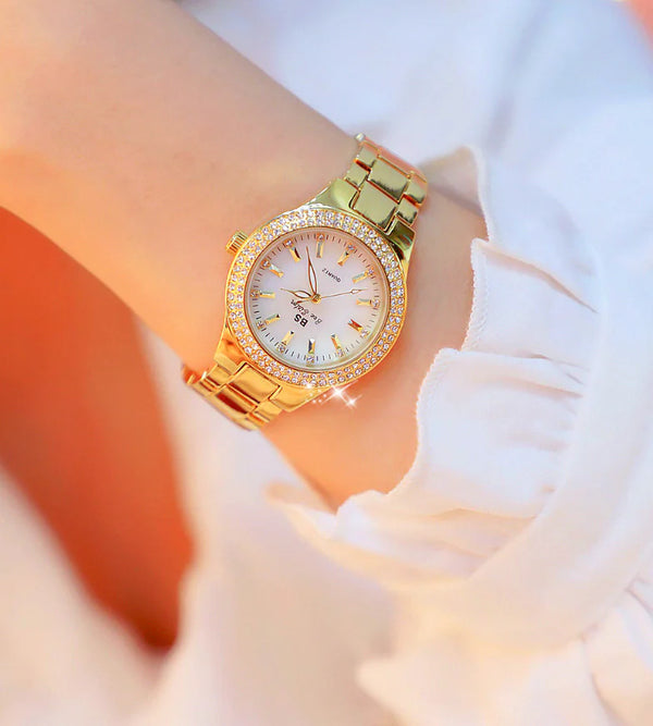 Diamond-Studded Women's Watch